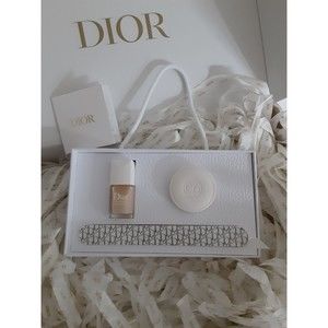 DIOR GIFT NAIL SET ABRICOT BASE COAT, ABRICOT CREAM & DIOR NAIL FILE NEW